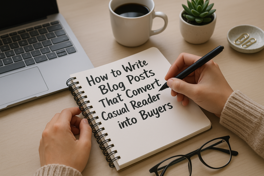 How to Write Blog Posts That Convert Casual Readers into Buyers