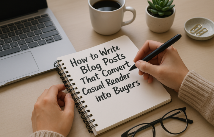 How to Write Blog Posts That Convert Casual Readers into Buyers